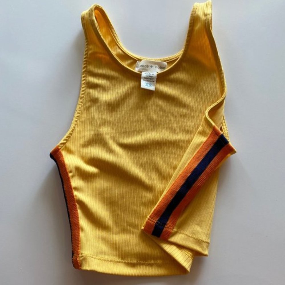 Urban Outfitters Silence + Noise yellow crop XS